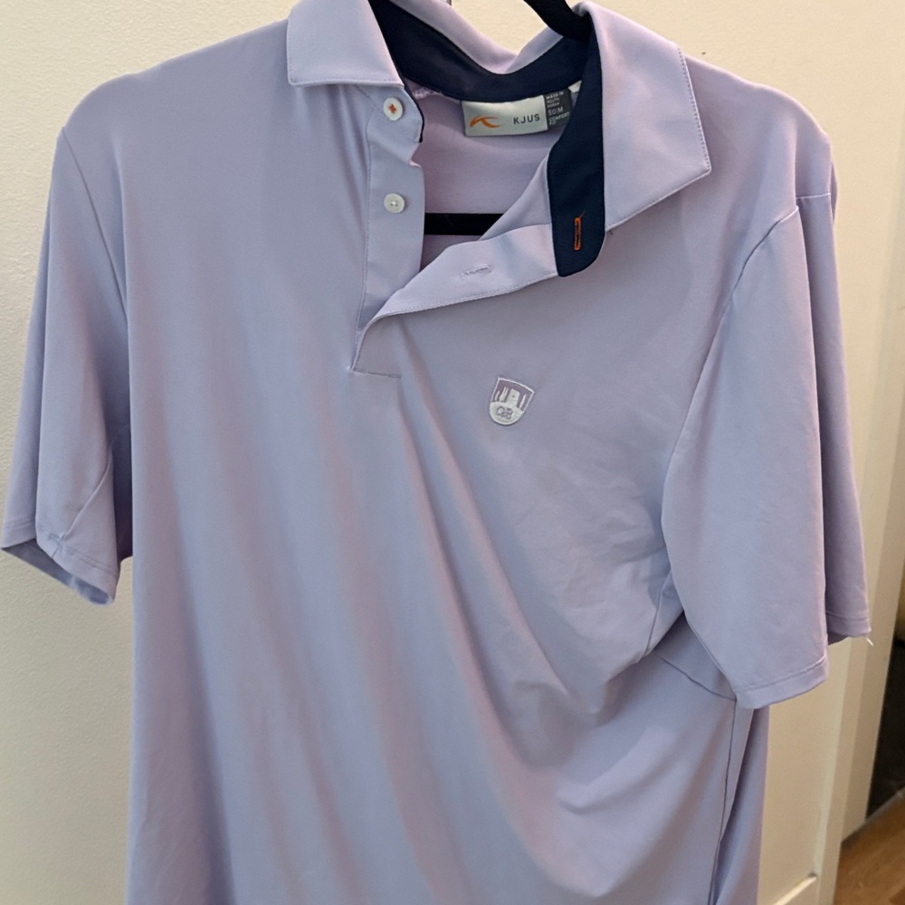 Kjus Men's Light Purple Polo Golf Shirt